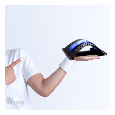 MASAJEADOR RYBIU DE30604 LARGO 39CM IDEAL LA CINTURA AZUL + PAPEL REGALO