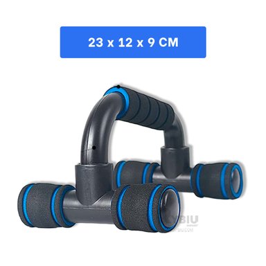 PUSH UP RYBIU DE30641 METAL PARA ENTRENAMIENTO NEGRO + REGALO STICKERS