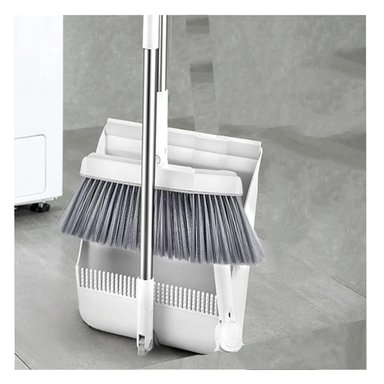 SET LIMPIEZA RYBIU HO30731 RIPLEY ESCOBA PRACTICA + RECOLECTOR BLANCO + PAPEL REGALO - 3