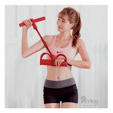 LIGA ELÁSTICA RYBIU DE30577 RESISTENCIA ABDOMINAL PULL REDUCER ROJO