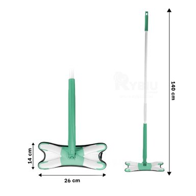 TRAPEADOR RYBIU HO30828 MANGO REGULABLE VERDE + REGALO STICKERS - 4