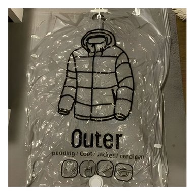 BOLSA AL VACÍO RYBIU HO32147 DE ROPA TIPO COLGADOR TRANSPARENTE