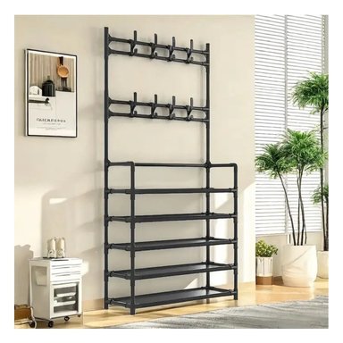 ZAPATERA RYBIU CURVO NEGRO ORGANIZADORA 5 NIVELES