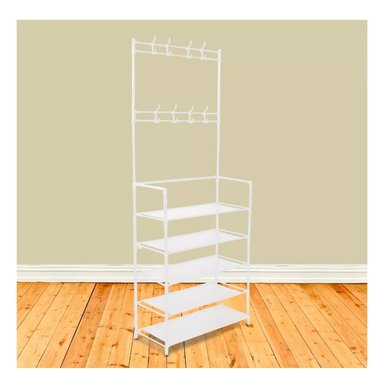 PORTAZAPATO VERTICAL ORGANIZADOR PARA CLOSET 5 NIVELES BLANCO