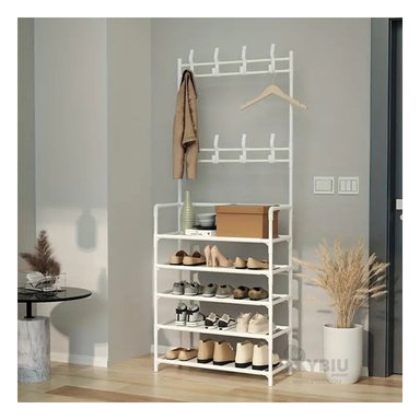 ZAPATERA RYBIU HO30840 BLANCO CON PERCHERO + REGALO AGENDITA