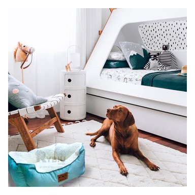 CAMA PERROS Y GATOS MA32264 RYBIU COLOR VERDE HADE Y PERLA TALLA M
