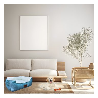 CAMA PERROS Y GATOS MA32264 RYBIU FUNCIONAL EN TONO VERDE HADE TALLA M + STICKERS