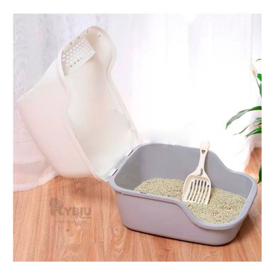 ARENERO GATO RYBIU MA30916 RESISTENTE CAT COLOR PLOMO + AGENDITA