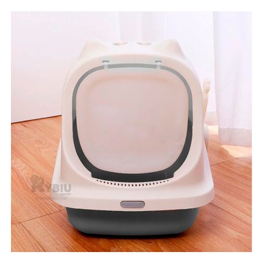 ARENERO GATO RYBIU MA30916 ELEGANTE COLOR PLOMO + PAPEL REGALO