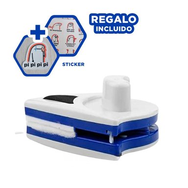 SET RYBIU LIMPIADOR MODERNO VIDRIOS AZUL + STICKERS