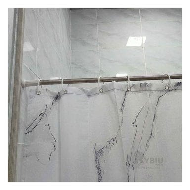 TUBO CORTINA RYBIU HO30831 ACCESORIOS BAÑO GRIS TUBO DURADERO 1.10M A 2.0M PLOMO + REGALO AGENDITA - 2