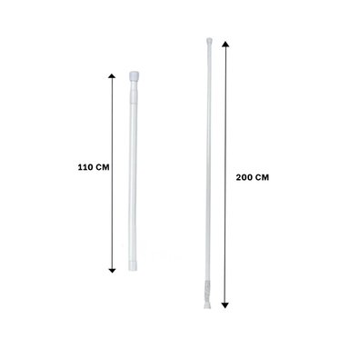 ELEMENTO AJUSTABLE PARA DUCHA DURABLE Y FACIL DE USAR PLOMO 1,10M A 2,0M - 4