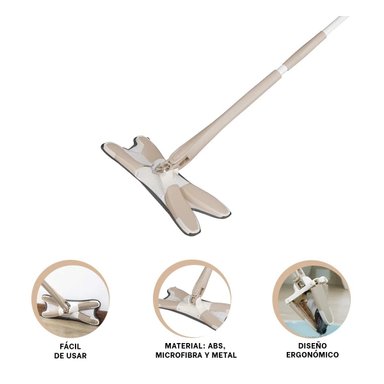 TRAPEADOR RYBIU HO30829 SISTEMA ESCURRIDO MARIPOSA BEIGE - 3