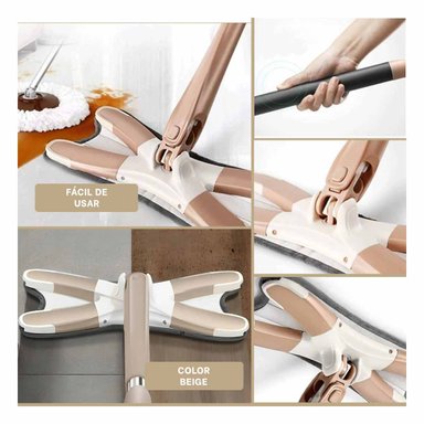 TRAPEADOR RYBIU HO30829 SISTEMA ESCURRIDO MARIPOSA BEIGE - 5