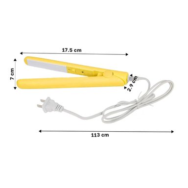 PLANCHA RYBIU BE30317 PORTATIL MINI CABELLO AMARILLO + PAPEL REGALO - 5