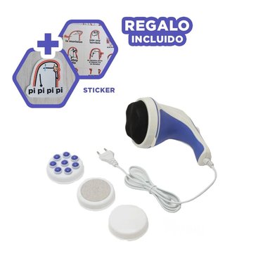 MASAJEADOR RYBIU CORPORAL BE30316 ESPECTACULAR TONO BLANCO + REGALO STICKERS