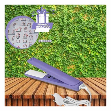 PLANCHA RYBIU BE30320 RESISTENTE ALISADOR MINI LILA + REGALO STICKERS