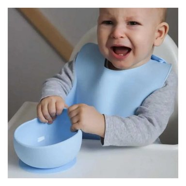 PLATO Y CUBIERTO RYBIU CELESTE + PAPEL REGALO