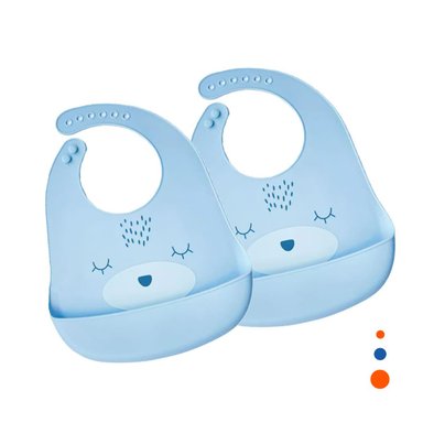 BABERO RYBIU BE32157 RESISTENTE AL AGUA + STICKERS CELESTE - 3