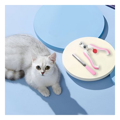 CORTAUÑAS PERRO Y GATO RYBIU PP26L EFICIENTE ROSADO + STICKERS - 5