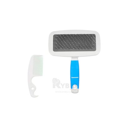 CEPILLO PERRO Y GATO RYBIU PP10L KIT DE PLASTICO DE CELESTE + STICKERS