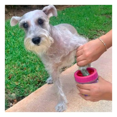 LIMPIADOR PATAS PERRO RYBIU MA29655 FUNCIONAL MASCOTAS COLOR ROSADO