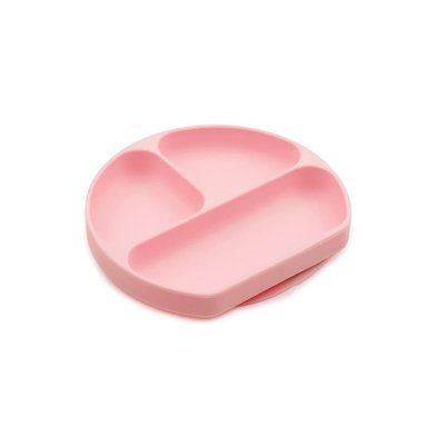 PLATO RYBIU 3 DIVISIONES BE32159 SILICONA BEBE ROSADO