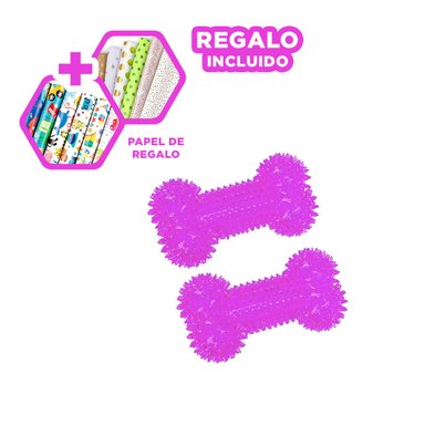 SET PERRO MA29847 RYBIU ENTRETENIDO MORADO Y PAPEL DE REGALO
