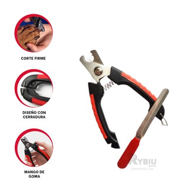 CORTAUÑAS PERRO Y GATO RYBIU PP28L LIMA CON PET ROJO + AGENDITA - 4