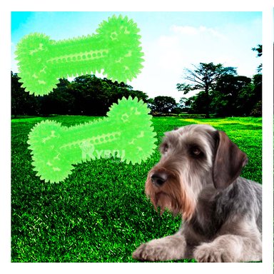 SET PERRO MA29851 RYBIU DIVERTIDO CACHORRO VERDE Y AGENDITA