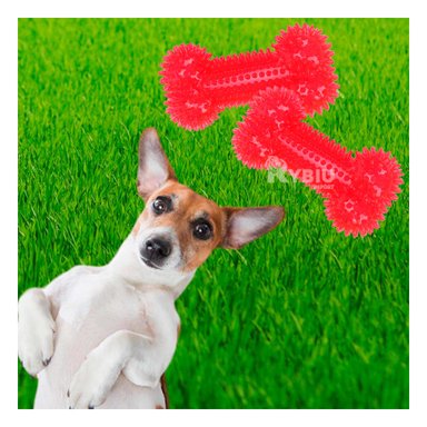 SET PERRO MA29849 RYBIU PARA CON LUZ LED ROJO Y PAPEL DE REGALO