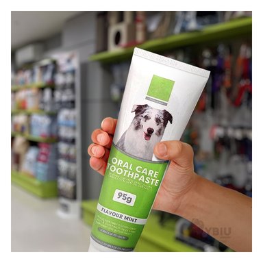 PASTA DENTAL PERRO RYBIU MA29846 PET OLOR MENTA VERDE + PAPEL REGALO