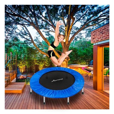 TRAMPOLÍN RYBIU DE30677 23X100CM MODERNO TAMAÑO M AZUL + REGALO AGENDITA