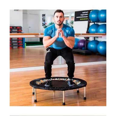 TRAMPOLÍN RYBIU DE30676 23X100CM RESISTENTE TAMAÑO M EN NEGRO + PAPEL REGALO