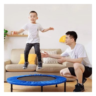 TRAMPOLÍN RYBIU DE30679 90X90 ROBUSTO TAMAÑO S AZUL + REGALO STICKERS