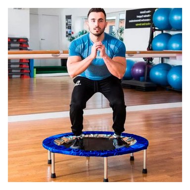 TRAMPOLÍN RYBIU DE30679 23X90CM RESISTENTE TAMAÑO S EN AZUL + PAPEL REGALO