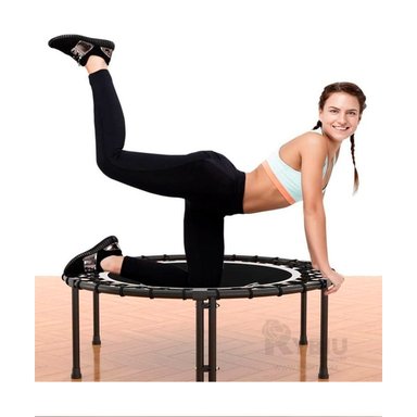 TRAMPOLÍN RYBIU DE30676 23X100CM MODERNO TAMAÑO M NEGRO + REGALO AGENDITA