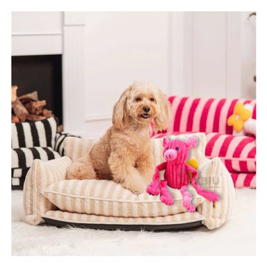 PELUCHE PERRO MA30036 RYBIU SEGURO DE PESO LIGERO TONO ROSADO Y AGENDITA