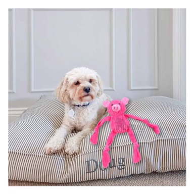 PELUCHE PERRO MA30036 RYBIU SENCILLO DE GUARDAR ROSADO Y PAPEL DE REGALO