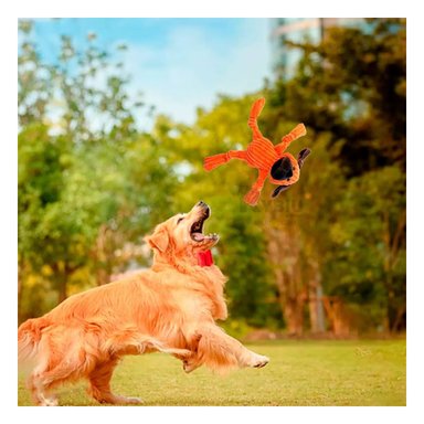 PELUCHE PERRO Y GATO MA30038 RYBIU ADORABLE NARANJA Y PAPEL DE REGALO