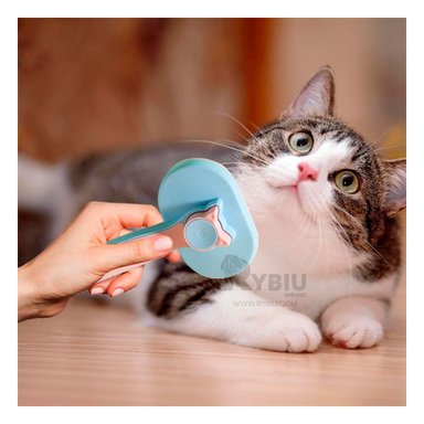 CEPILLO GATO RYBIU MA29962 PLASTICO Y ACERO ROSADO + AGENDITA