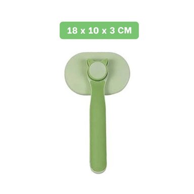 CEPILLO GATO RYBIU MA29963 CON MANGO ANTIDESLIZANTE VERDE + PAPEL DE REGALO - 4