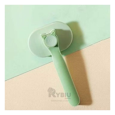 CEPILLO GATO RYBIU MA29963 CON BOTON DE LIMPIEZA DE VERDE + STICKERS
