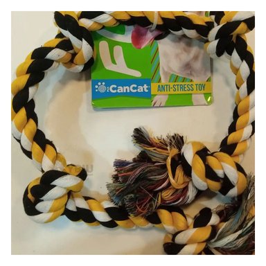 SOGA ALGODÓN MA29955 DOS NUDOS DE COLOR MARRON +STICKERS RYBIU