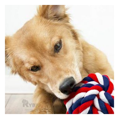 PELOTA ALGODON PERROS MA29956 RYBIU TRENZADA DE MULTICOLOR +AGENDITA