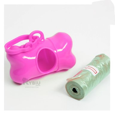 BOLSA SANITARIA PERRO Y GATO RYBIU MA29659 SET CON 5 UNIDADES BOLSA ROSADO + STICKERS