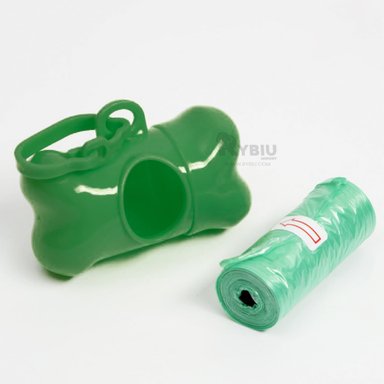 BOLSA SANITARIA PERRO Y GATO RYBIU MA29658 SET CON 5 UNIDADES BOLSA VERDE + STICKERS