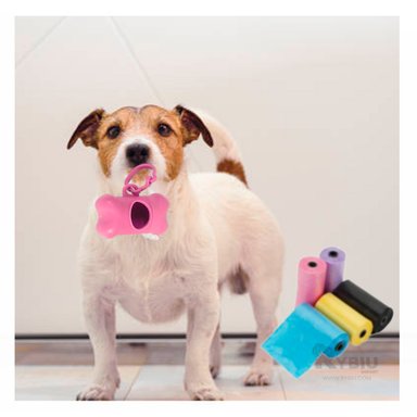 SET LIMPIEZA RESIDUOS PERRO Y GATO RYBIU MA29659 ROSADO + AGENDITA