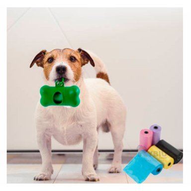 SET LIMPIEZA RESIDUOS PERRO Y GATO RYBIU MA29658 VERDE + AGENDITA