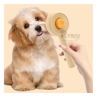 CEPILLO PERRO Y GATO RYBIU MA29959 Y QUITA PELUSAS NARANJA + AGENDITA